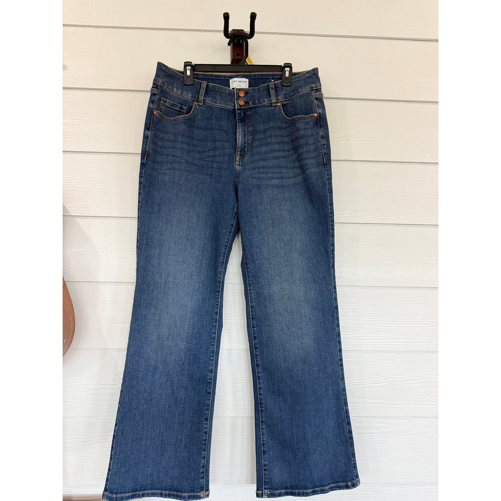 D- 62- Lane Bryant Blue Flex Magic Tighter Tummy High Rise Bootcut Jeans 16